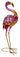 Gartenfigur Flamingo aus Metall stehend Höhe 60 cm Breite 23 cm - Lifestyle & More