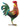 Gartenfigur Hahn aus Metall stehend mehrfarbig Höhe 39 cm Breite 38 cm - Lifestyle & More