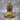 Moderne Skulptur Dekofigur Buddha aus Kunststein Gold Höhe 18 cm Breite 8 cm - Lifestyle & More