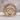 Skulptur Dekofigur Herz im Kreis aus Aluminium auf Sockel aus Holz Gold/braun D 25cm - Lifestyle & More
