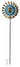 Windrad Windspiel mehrfarbig aus Metall als Gartenstecker Höhe 160 cm ⌀ 40 cm - Lifestyle & More