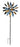 Windrad Windspiel mehrfarbig aus Metall als Gartenstecker Höhe 183 cm ⌀ 59 cm - Lifestyle & More