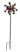 Windrad Windspiel mehrfarbig aus Metall als Gartenstecker Höhe 91 cm Durchmesser 25 cm - Lifestyle & More