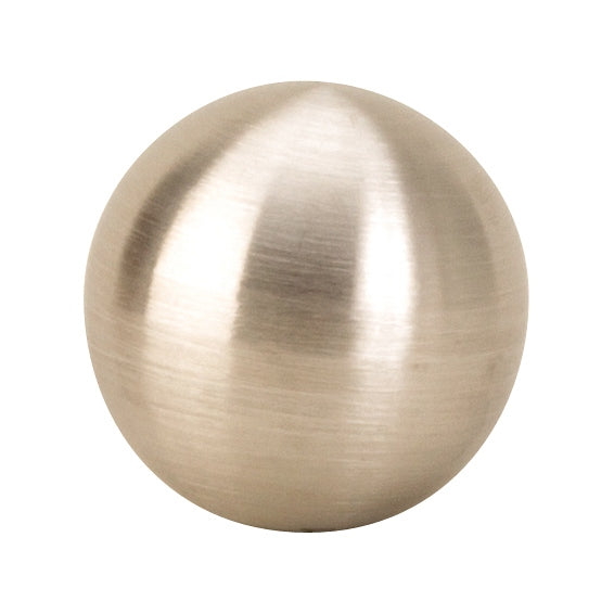 6 pieces of modern decorative balls made of stainless steel in silver matt diameter 4 cm