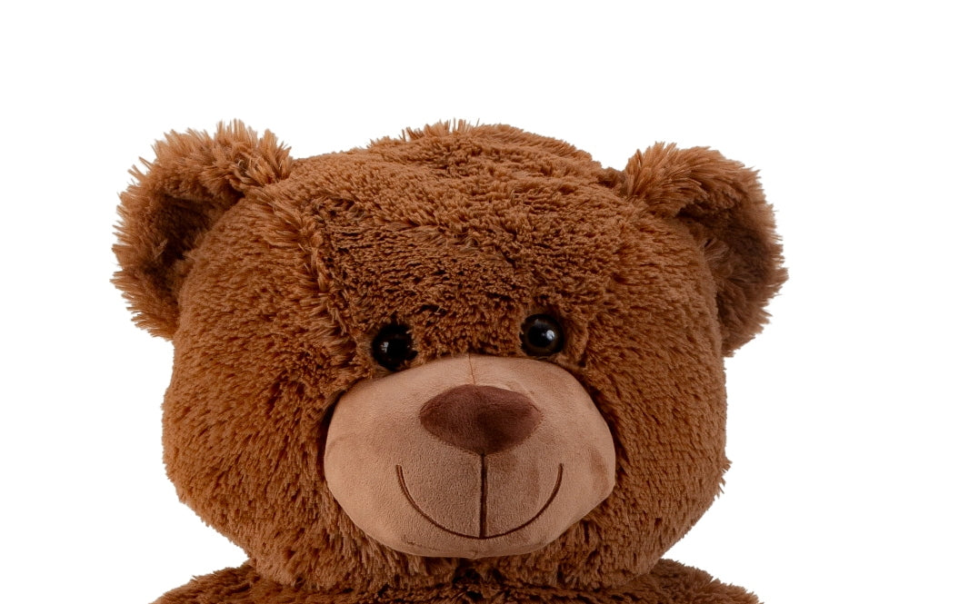 Giant teddy bear cuddly bear XXL 100 cm tall plush bear cuddly toy velvety soft dark brown