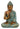 Sculpture decorative figure Buddha made of artificial stone gold/mint green height 31cm width 21cm