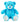 Teddy bear cuddly bear blue with bow 50 cm tall plush bear cuddly toy velvety soft