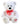 Teddy bear cuddly bear white with bow and inscription "I Love You" 50 cm tall plush bear cuddly toy