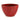 Modern planter vase for flowers made of ceramic in red 28x15x19 cm