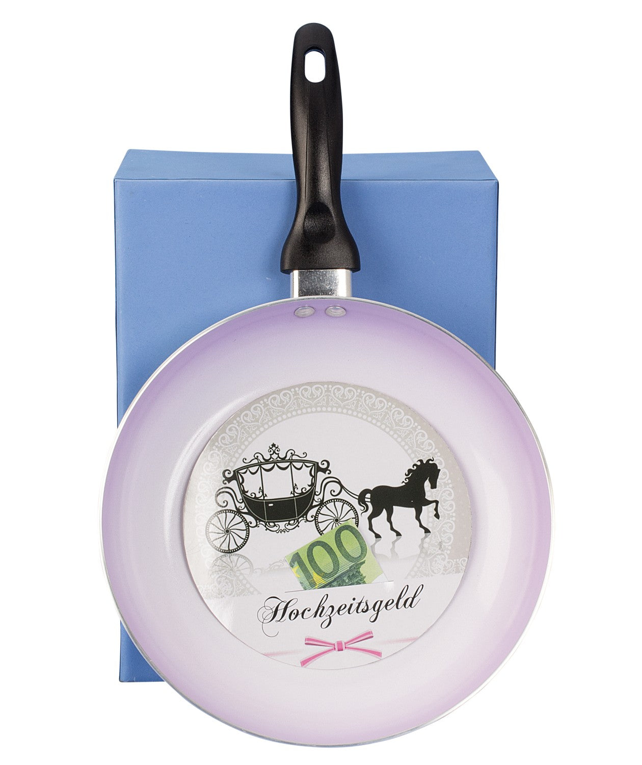 Wedding gift frying pan Ø 24 cm for wedding money as a creative money gift