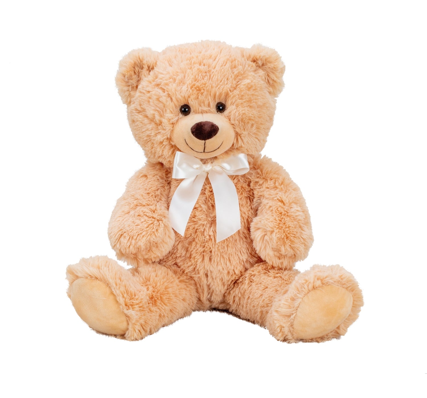 Teddybär Kuschelbär Braun mit Schleife 56 cm groß Plüschbär Kuscheltier samtig weich