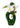 Modern decorative vase flower vase green made of ceramic including orchid decoration height 30 cm