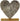 Modern sculpture decorative figure heart made of aluminium on wooden base silver/brown 18x21 cm