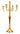 Candlestick 5-armed candlestick candelabra made of metal gold height 60 cm