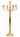 Candlestick 5-armed candlestick candelabra made of metal gold height 80 cm