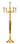 Candlestick 5-armed candlestick candelabra made of metal gold height 100 cm