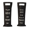 2 x Weintasche Weinflaschentüte Geschenkverpackung aus Filz schwarz Höhe 41 cm Breite 14,5 cm - Lifestyle & More