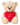 Teddy bear cuddly bear beige with bow and inscription I Love You 30 cm tall plush bear cuddly toy