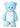 Giant teddy bear cuddly bear XXL 100 cm tall blue plush bear cuddly toy velvety soft