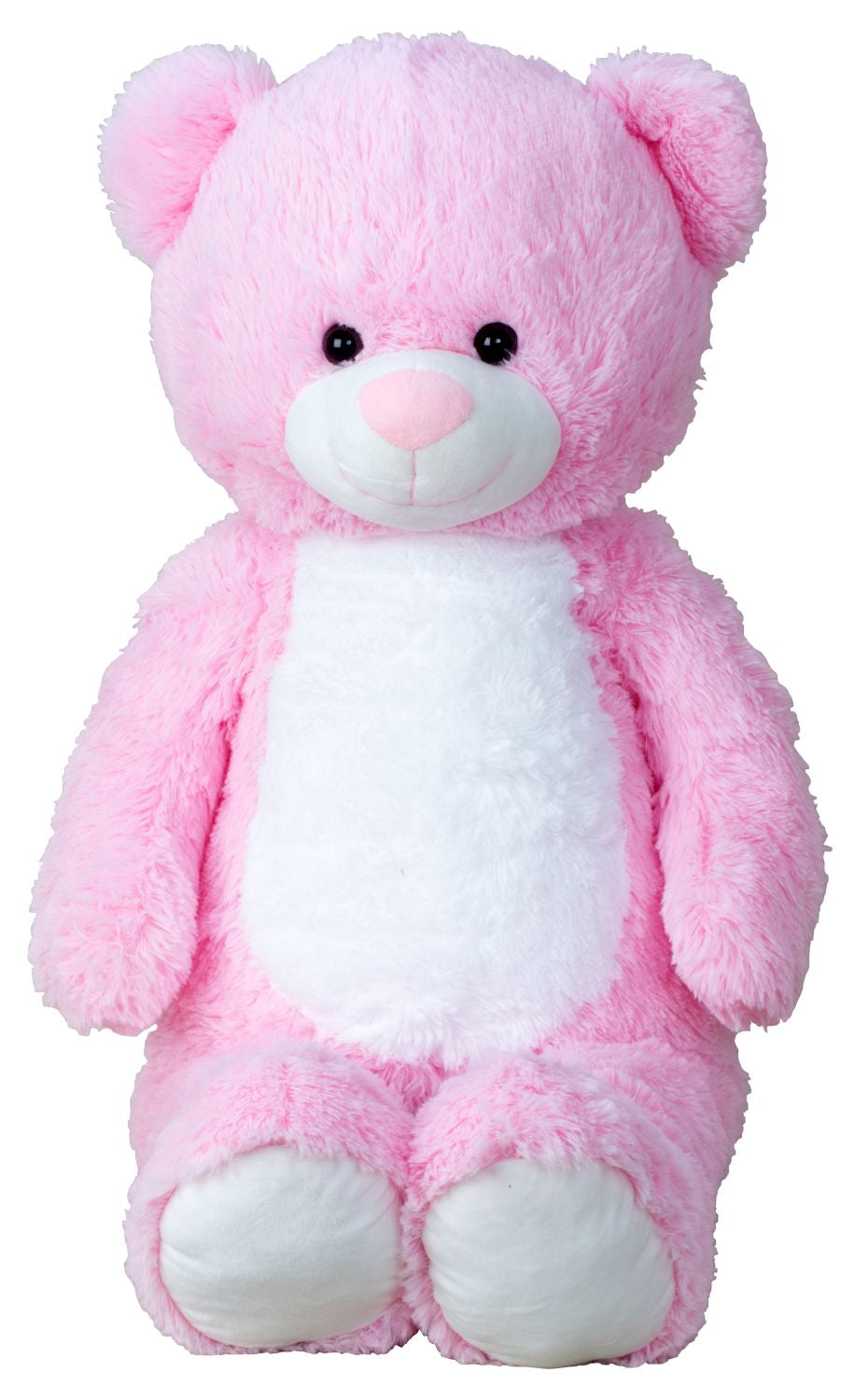 Riesen Teddybär Kuschelbär XXL 100 cm groß Rosa Plüschbär Kuscheltier samtig weich