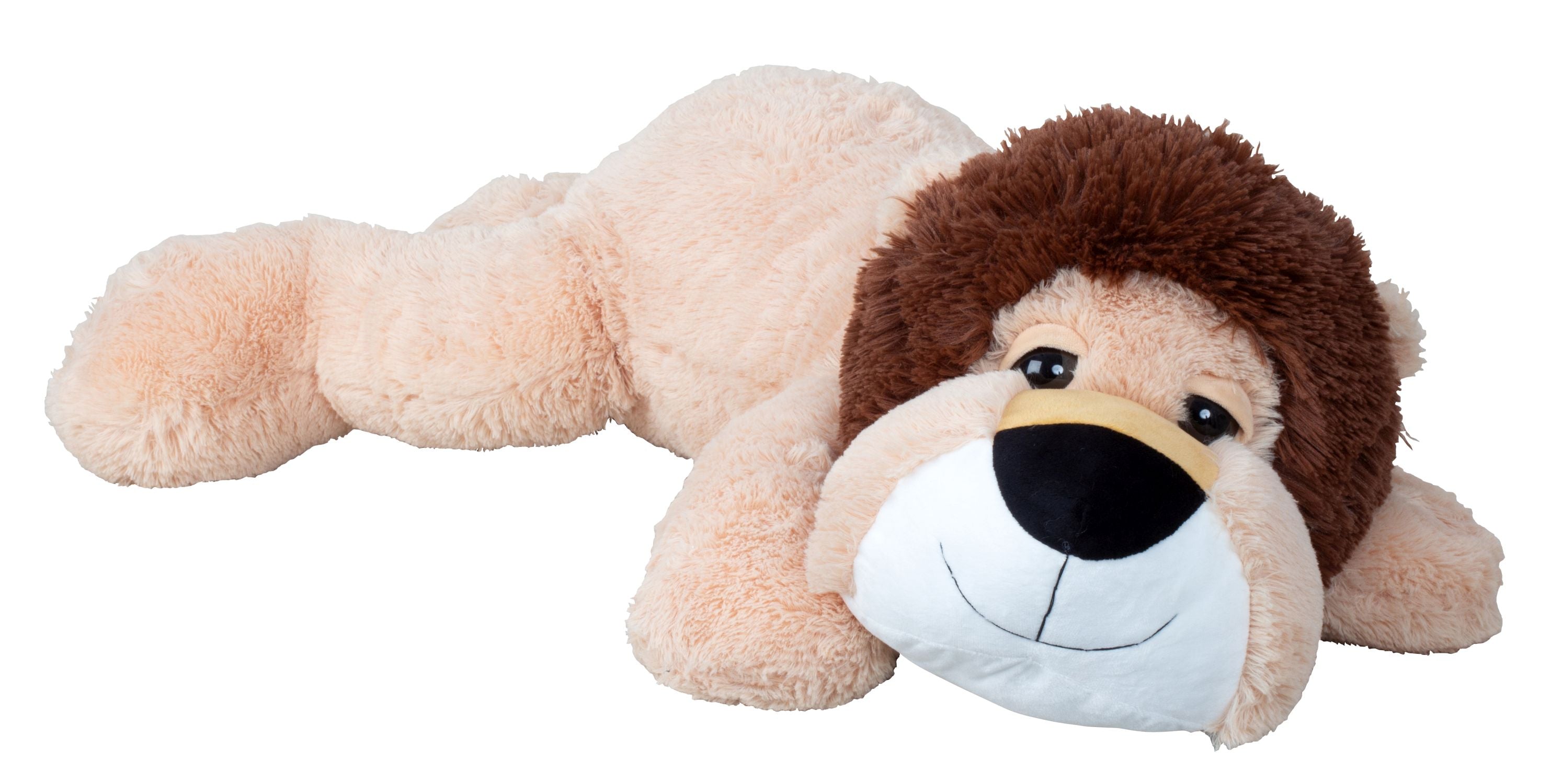 Ours en peluche géant lion ours en peluche XXL 100 cm couché marron ours en peluche peluche veloutée