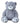 Ours en peluche géant ours en peluche XXL 100 cm de haut ours en peluche blanc/gris peluche veloutée