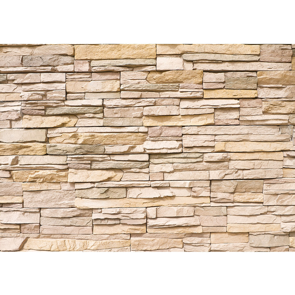 Asian Stone Wall Steinwand Tapete Steinwand Steinoptik Stein Steine Wand Wall 3D Steintapete beige