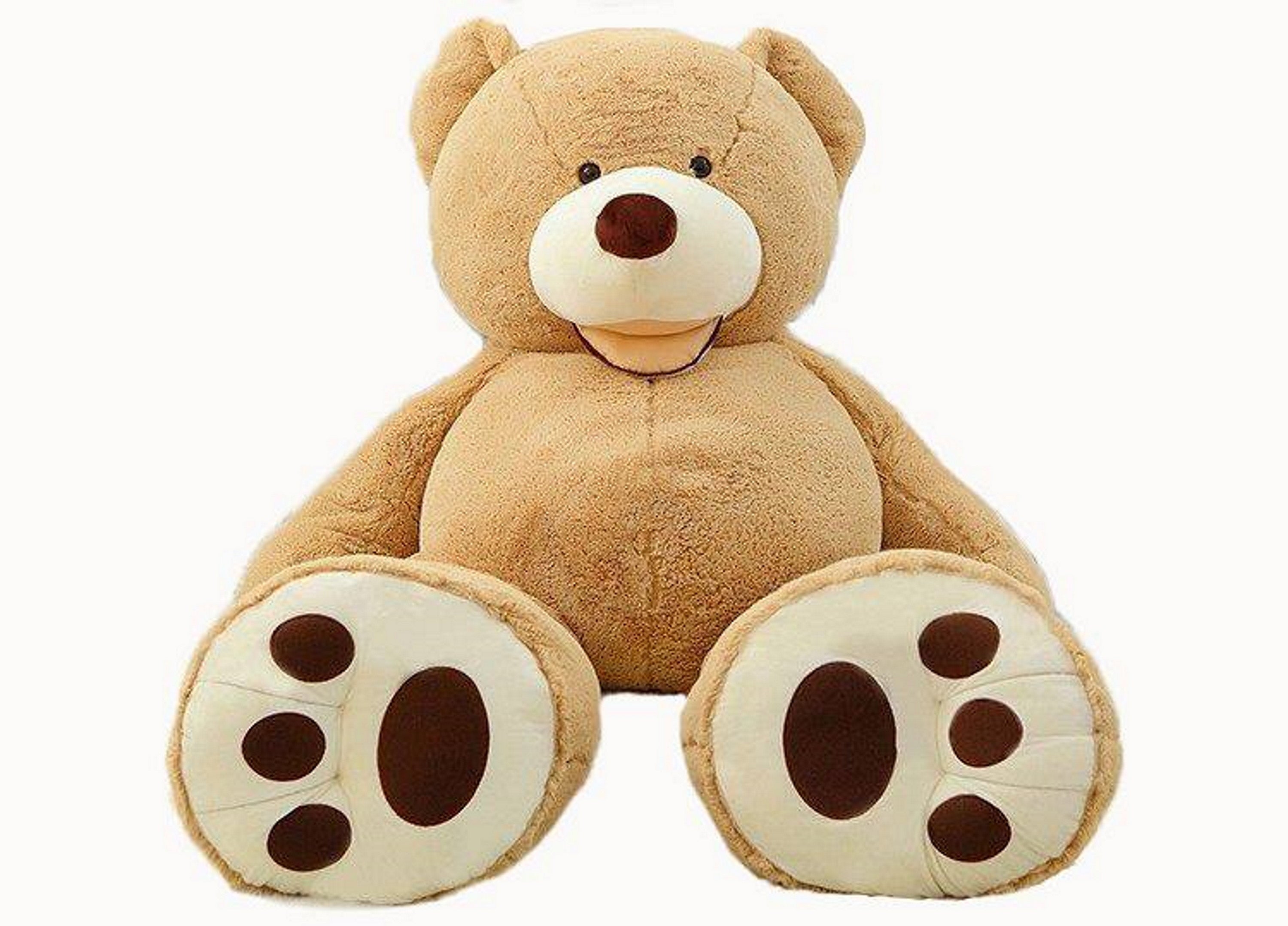 Giant teddy bear cuddly bear 130 cm XXL plush bear cuddly toy velvety soft (130 cm)