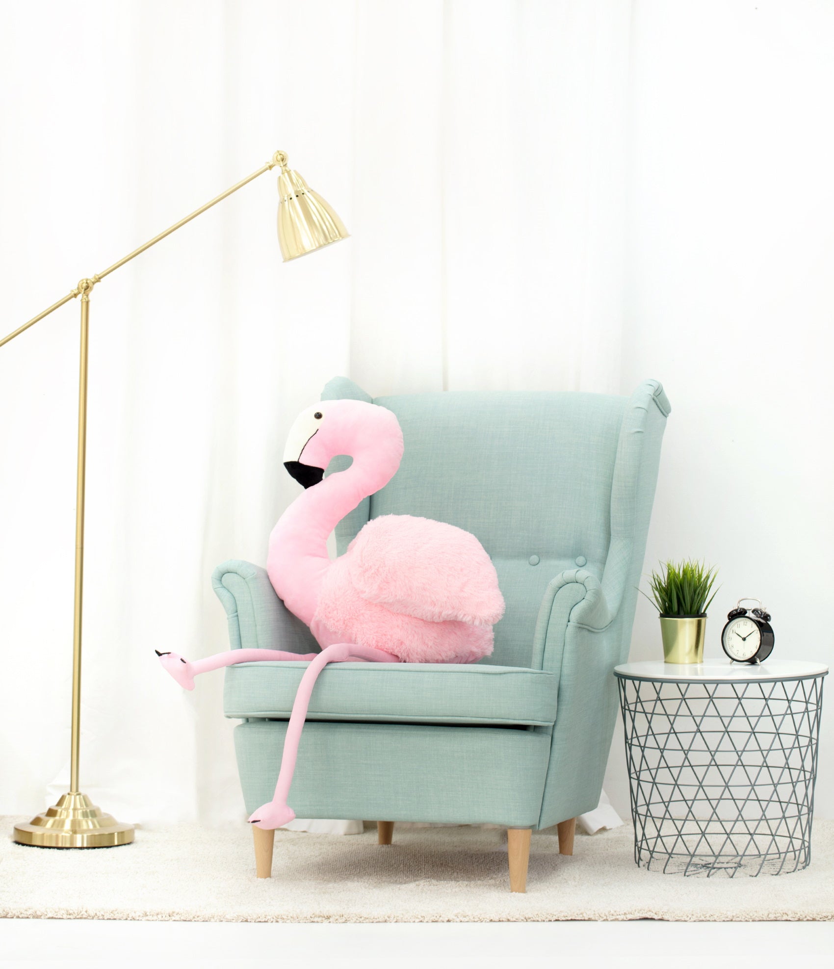 XXL Flamingo Plüschtier Kuscheltier 120 cm groß kuschelig weich