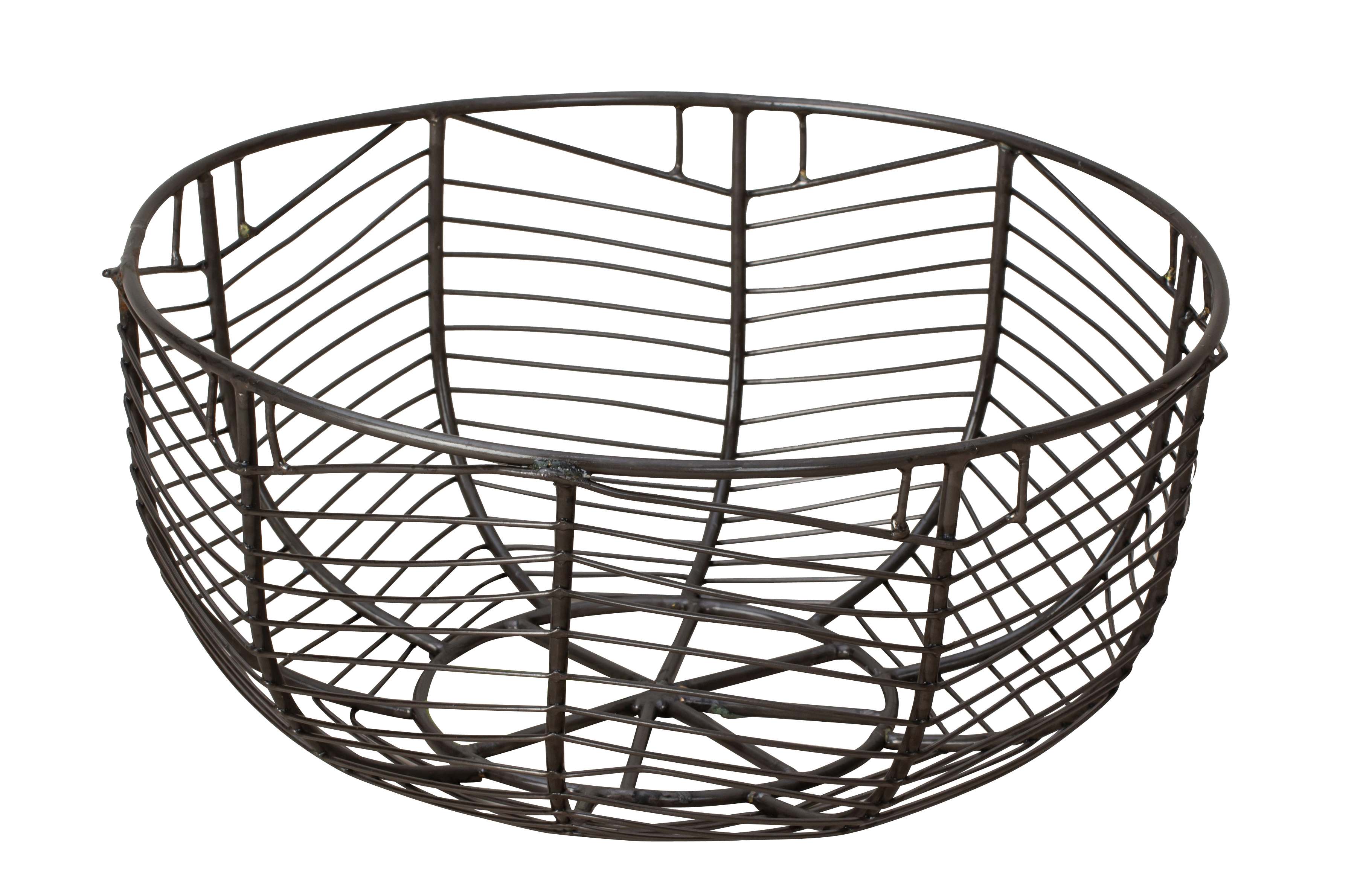 Fruit basket fruit basket tiered fruit bowl made of metal black 20x10 cm