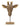 Modern sculpture decorative figure giraffe head made of artificial stone gold 28x37 cm