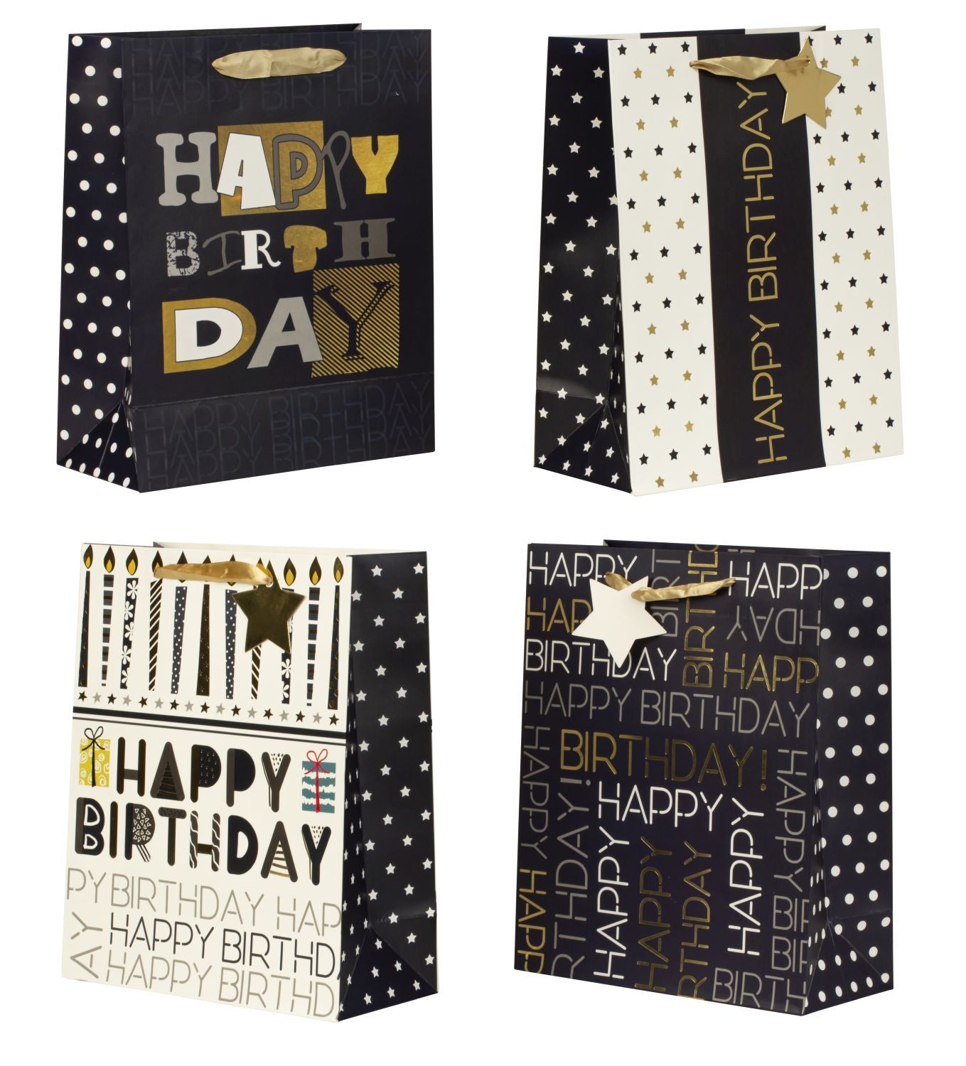 Gift bags Gift bags in a set of 4 26x32x12cm Birthday