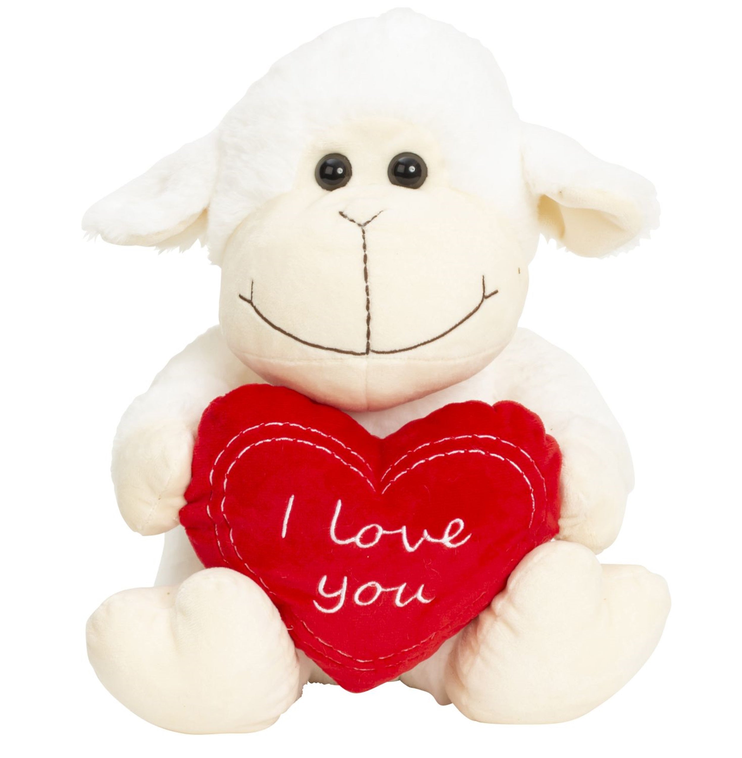 Peluche mouton avec coeur I Love you 30 cm grande peluche mouton ours en peluche doux et velouté