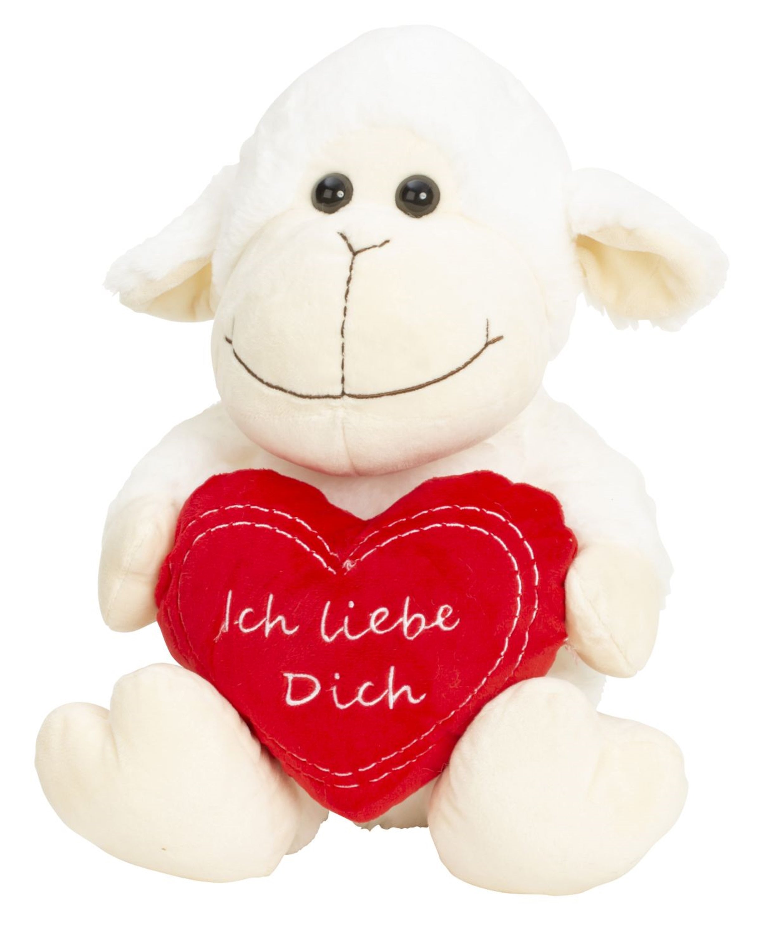 Peluche mouton avec coeur Je t'aime 30 cm de haut mouton en peluche ours en peluche doux et velouté