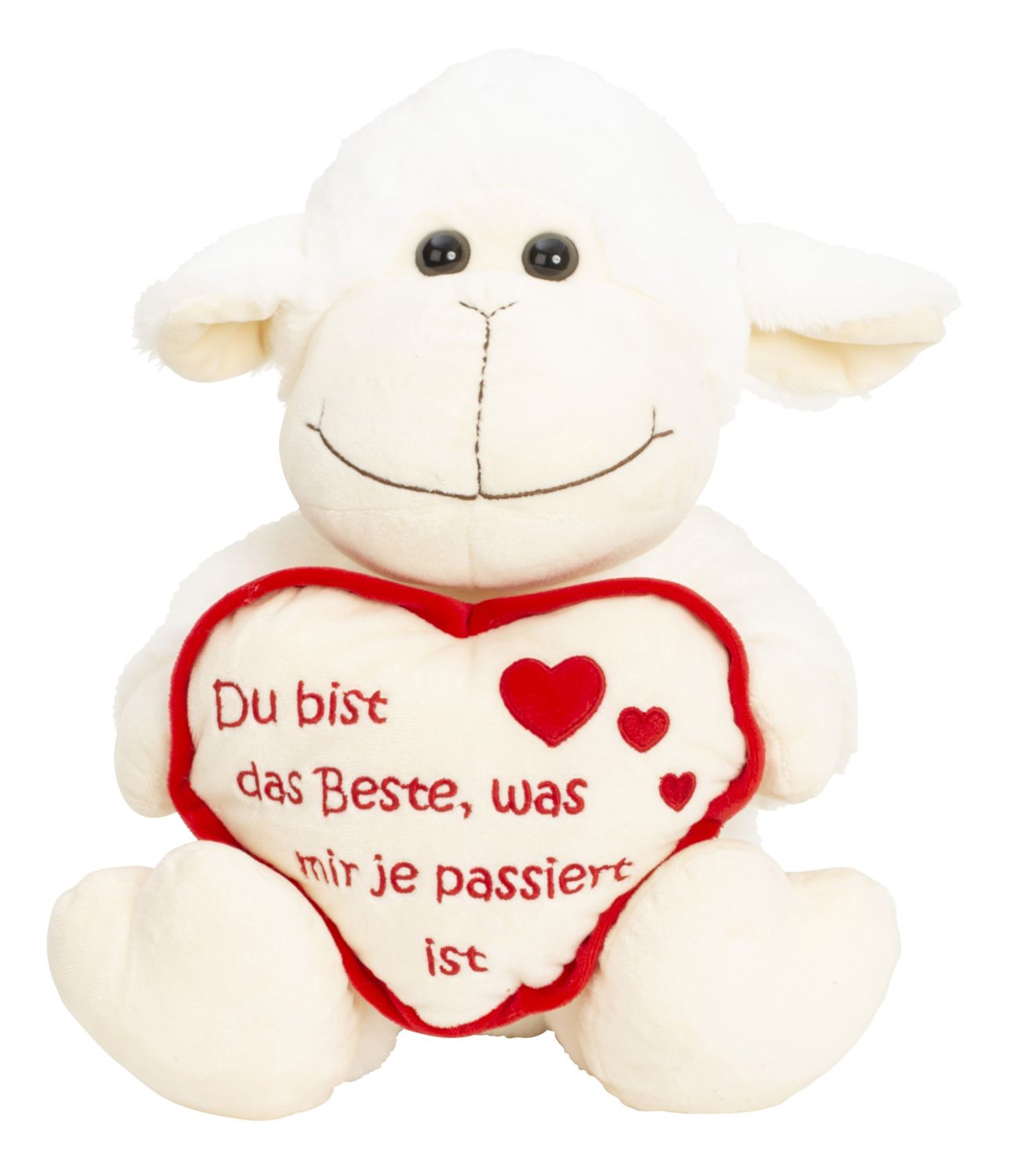 Plush toy sheep with heart you are the best 30 cm tall plush sheep plush bear velvety soft