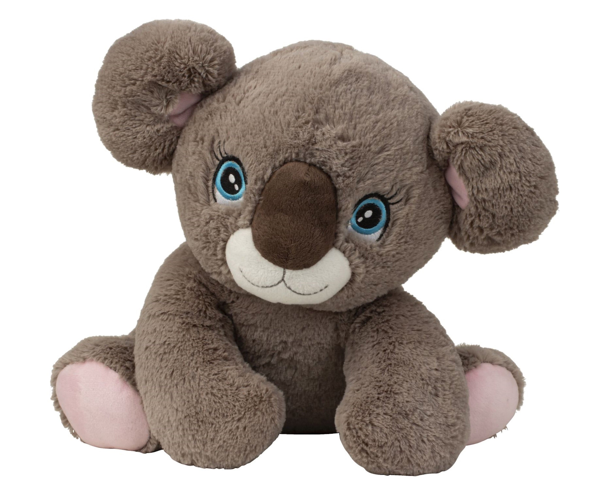 Plush toy teddy bear koala grey with sweet eyes sitting height 30 cm cuddly soft