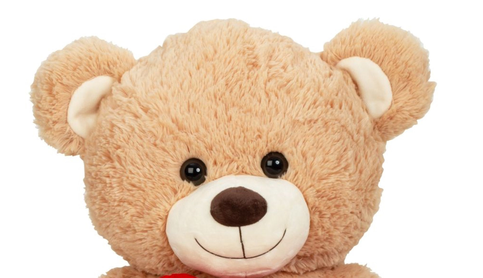 Ours en peluche géant ours en peluche XL 100 cm de haut marron avec coeur ours en peluche peluche veloutée