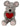 Giant plush toy mouse cuddly bear XL100 cm tall grey with heart plush mouse cuddly toy velvety soft