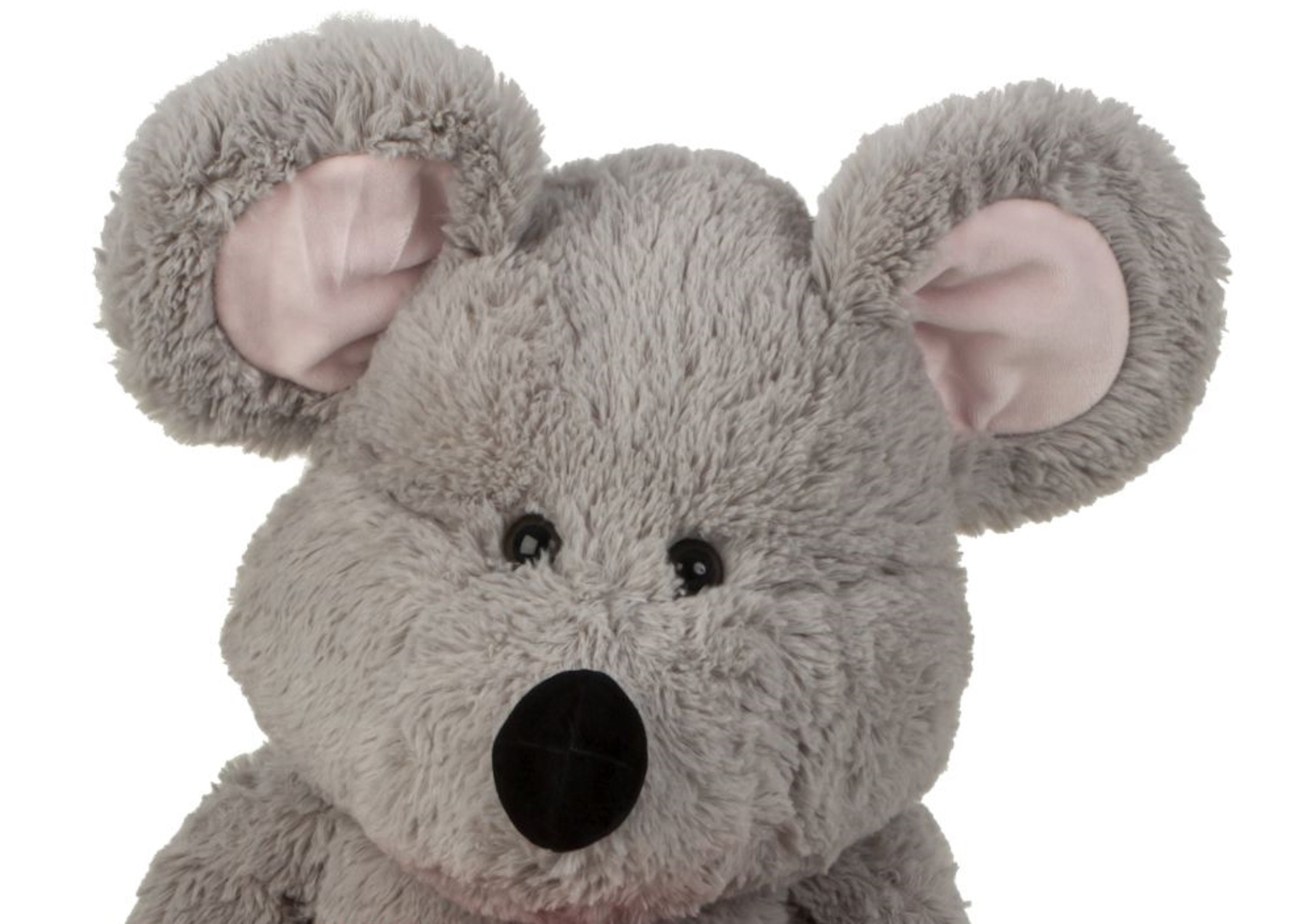 Giant plush toy mouse cuddly bear XL100 cm tall grey with heart plush mouse cuddly toy velvety soft