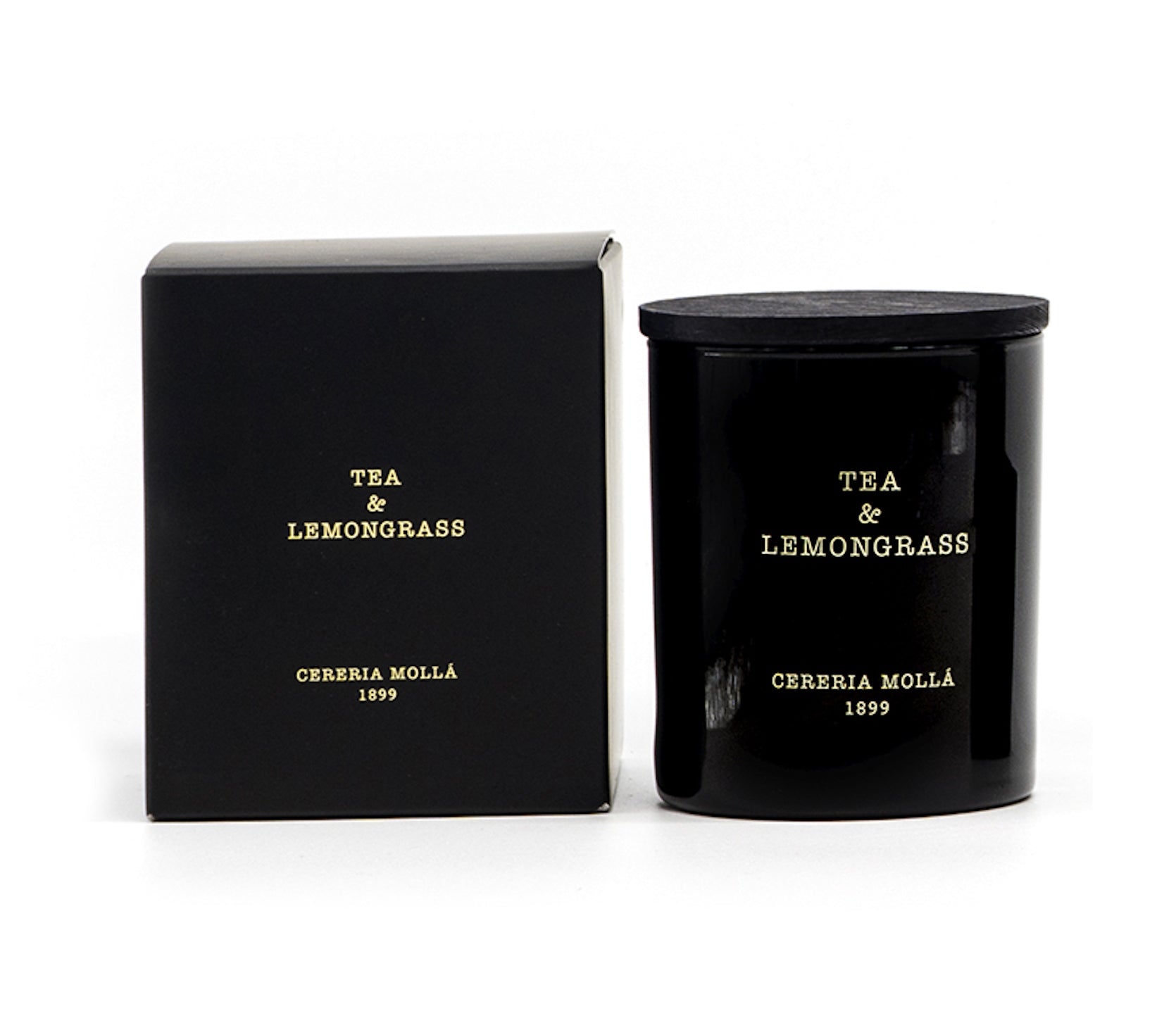 Premium scented candle Tea and Lemongrass 230gr | 50 hrs burning time