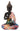 Sculpture figure décorative Bouddha Art coloré en pierre artificielle noir/coloré hauteur 26cm largeur 16cm