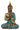 Sculpture de Bouddha figure décorative en pierre artificielle or/vert menthe hauteur 30cm largeur 20cm