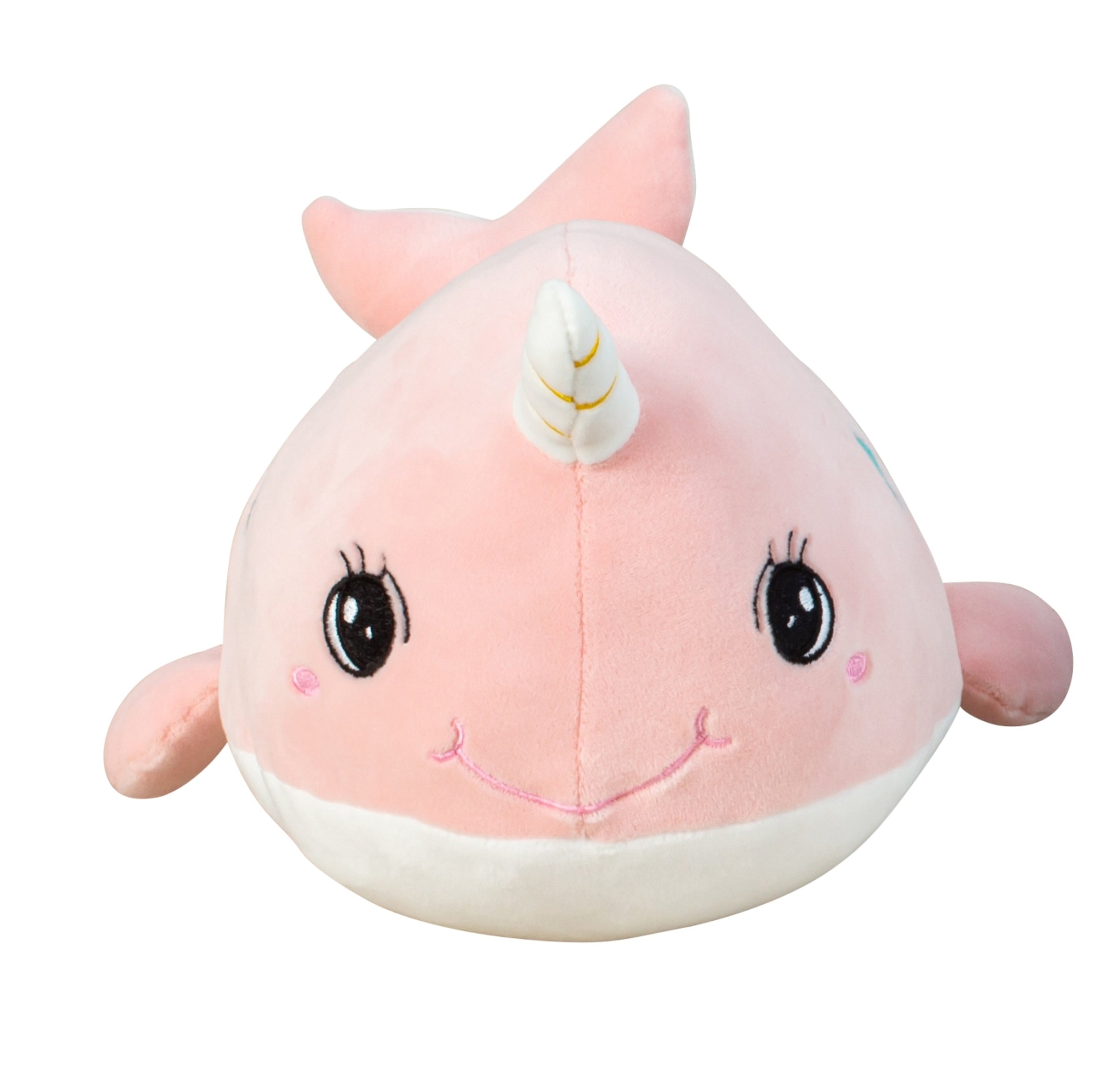 Peluche bébé peluche baleine rose avec peluche spandex super douce 34x17 cm (rose)