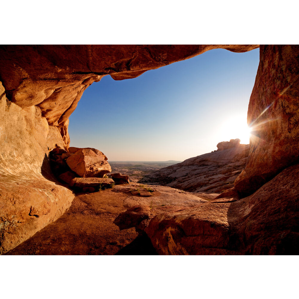 Vlies Fototapete View from the Mountain Berge Tapete Berg Landschaft Natur Arch Canyon Bergwelt