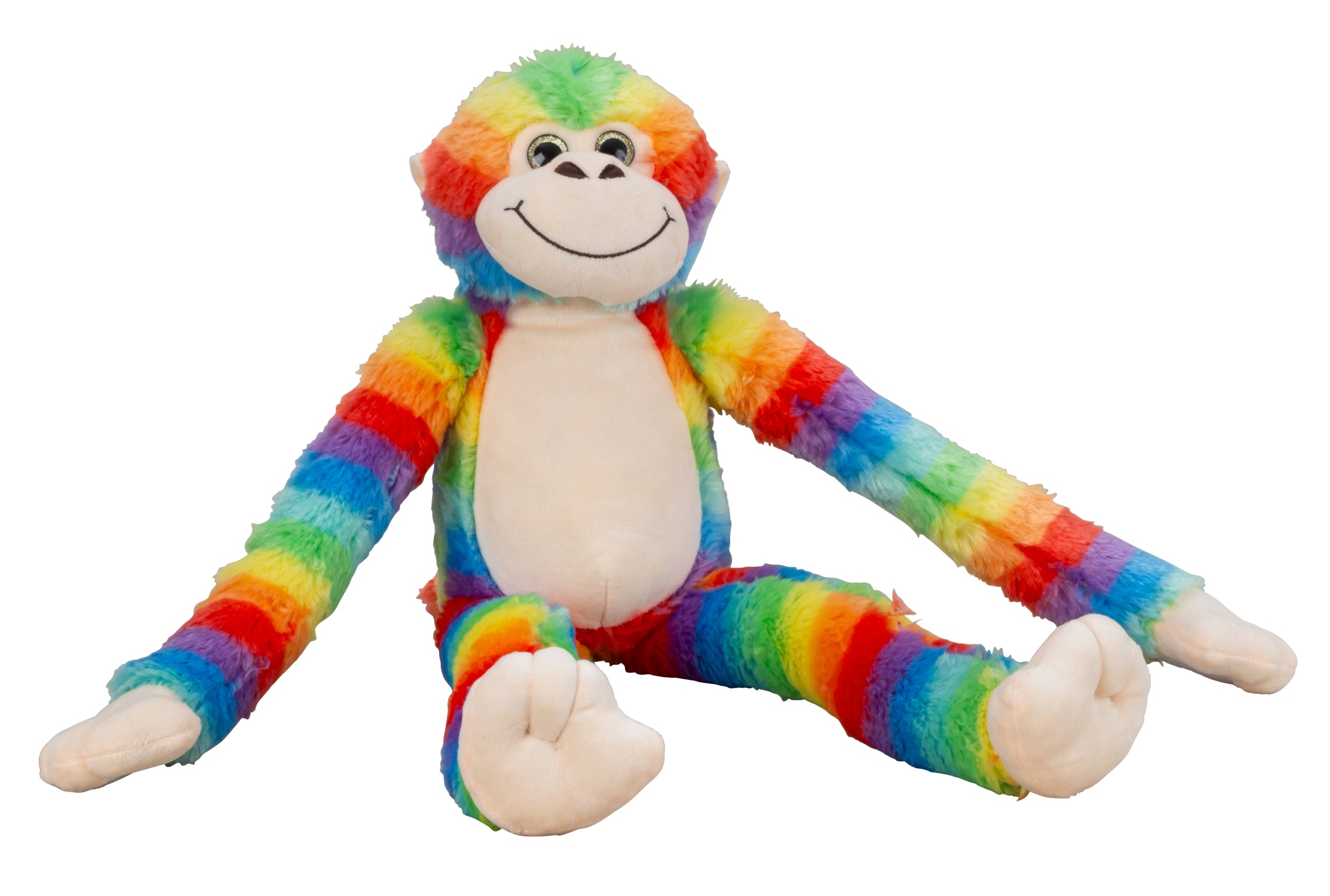 Plush toy cuddly toy monkey colorful with long arms &amp; legs length 60cm