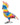 Modern garden figure garden sculpture cockatoo made of metal multi-coloured height 38 cm width 30 cm