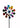 Windmill wind chime multi-coloured made of metal as a garden stake height 122 cm diameter 33 cm