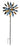 Carillon éolien Pinwheel multicolore en métal comme piquet de jardin hauteur 183 cm ⌀ 59 cm