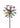 Windmill wind chime multi-coloured made of metal as a garden stake height 180 cm ⌀ 46 cm