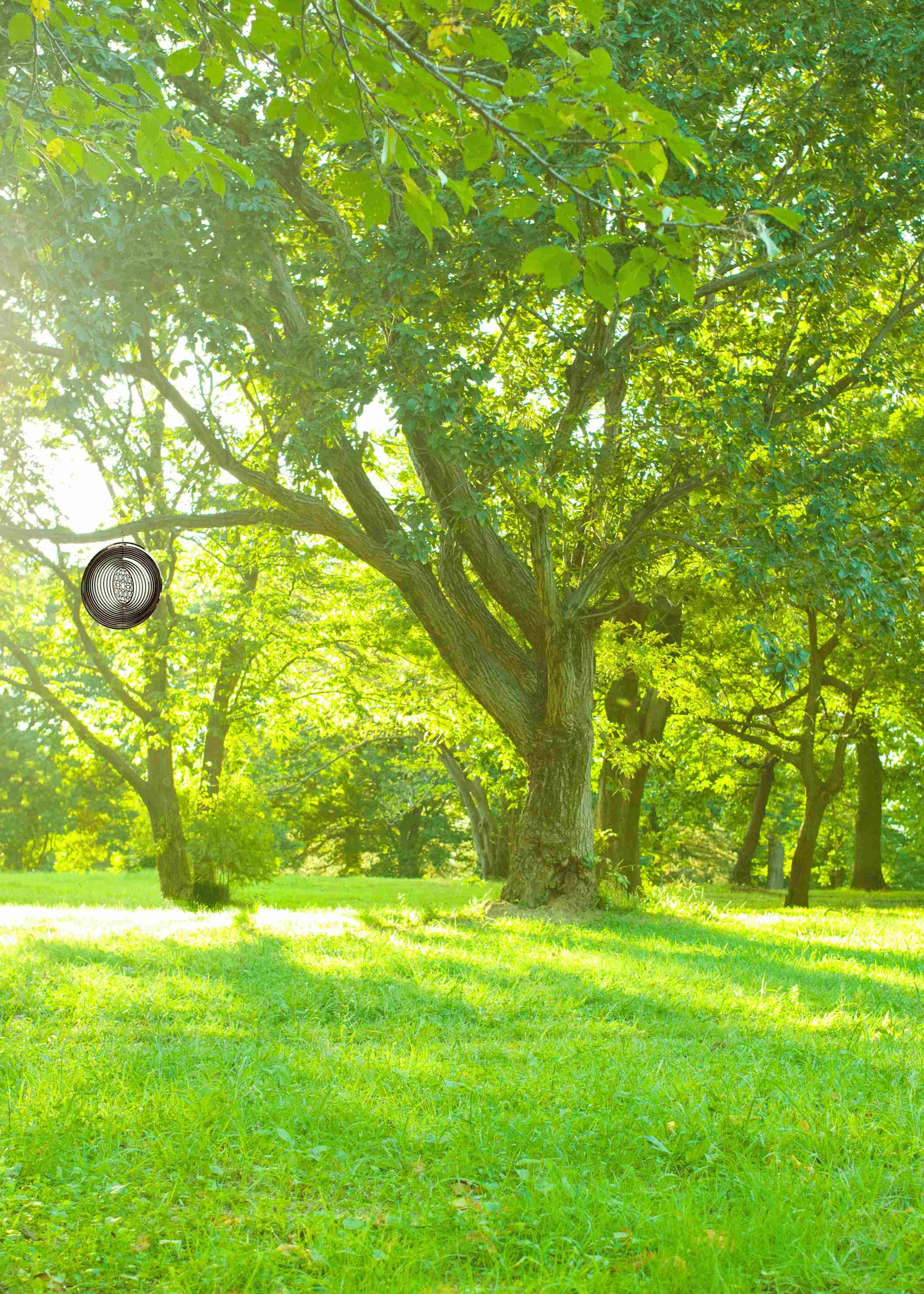 3D wind chime made of stainless steel for hanging, diameter 25 cm